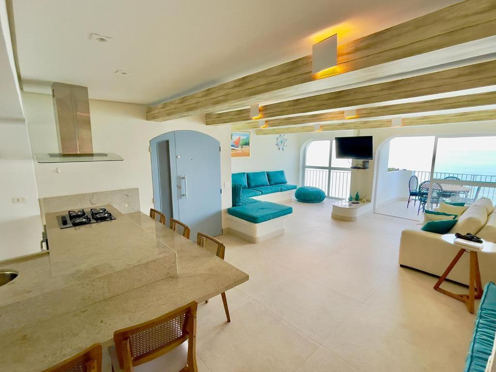 Apartamento Guarujá morro do Maluf de frente ao mar! Esterno foto